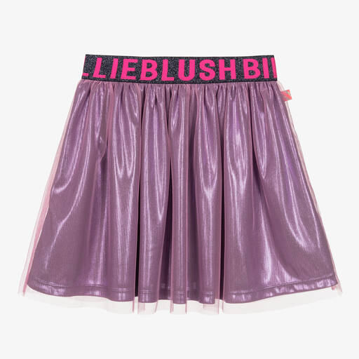 Billieblush-Розовая сетчатая юбка для девочек | Childrensalon Outlet