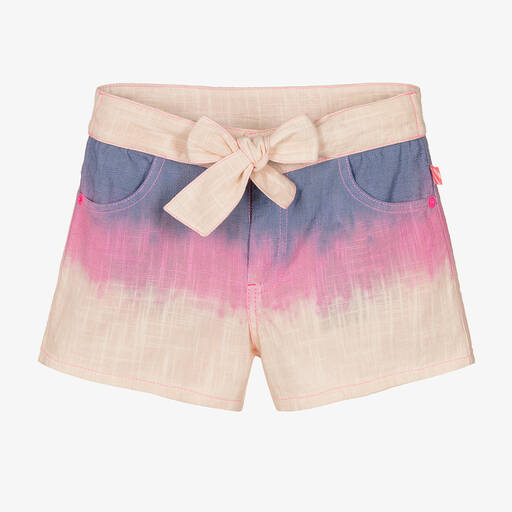 Billieblush-Girls Pink Ombré Cotton Shorts | Childrensalon Outlet