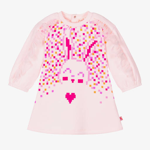 Billieblush-Girls Pink Rabbit Sweatshirt Dress | Childrensalon Outlet