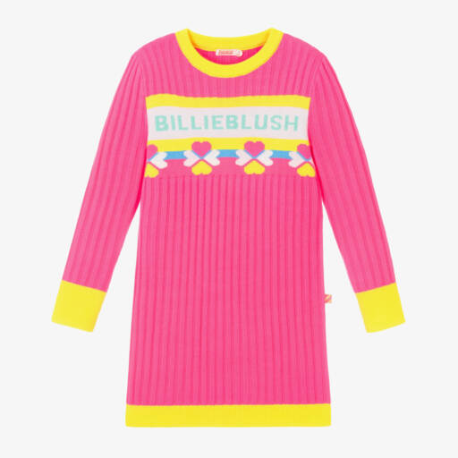 Billieblush-فستان محبوك لون زهري | Childrensalon Outlet