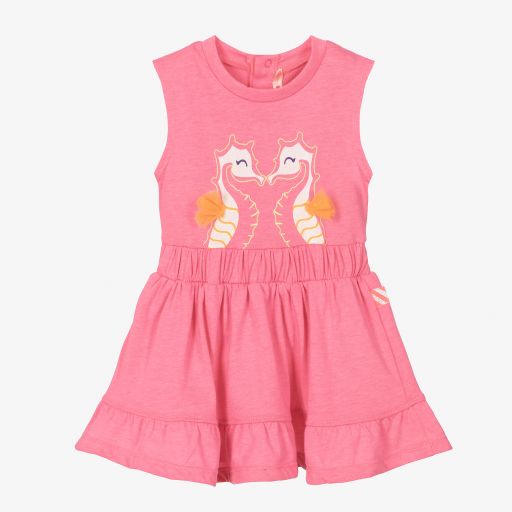 Billieblush-Girls Pink Seahorse Dress | Childrensalon Outlet