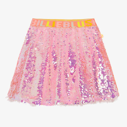 Billieblush-Girls Pink Sequinned Skirt | Childrensalon Outlet