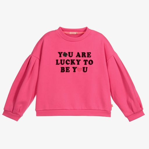 Billieblush-Girls Pink Sweatshirt | Childrensalon Outlet