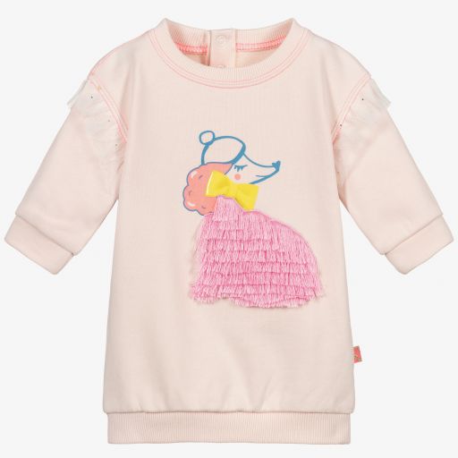Billieblush-Rosa Sweatshirtkleid für Mädchen | Childrensalon Outlet