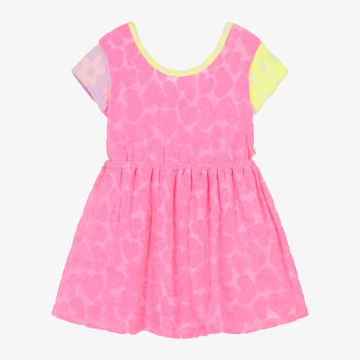 Billieblush-Girls Pink Towelling Dress | Childrensalon Outlet