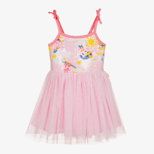 Billieblush-Розовое тюлевое платье Disney для девочек | Childrensalon Outlet