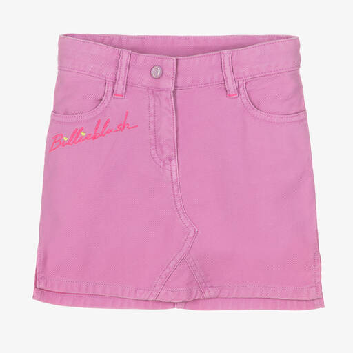 Billieblush-Girls Purple Cotton Twill Skirt | Childrensalon Outlet