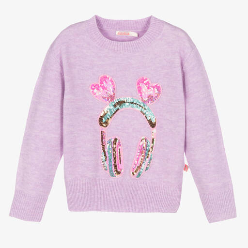 Billieblush-Violetter Strickpullover (M) | Childrensalon Outlet