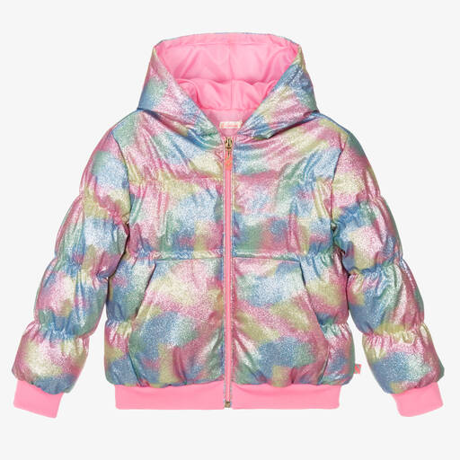 Billieblush-Girls Rainbow Puffer Jacket | Childrensalon Outlet
