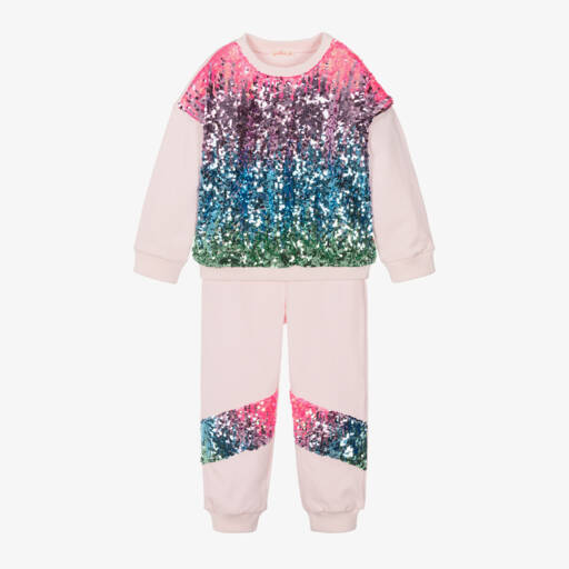 Billieblush-Girls Sequinned Cotton Lounge Set | Childrensalon Outlet