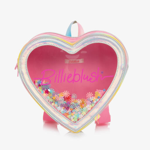 Billieblush-حقيبة ظهر براقة للبنات بتصميم قلب مرح | Childrensalon Outlet
