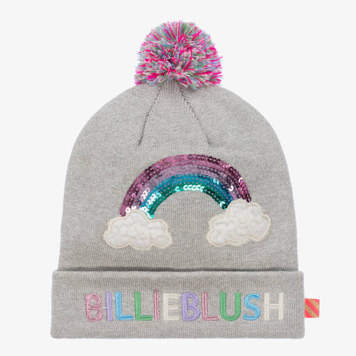 Billieblush-Bonnet gris arc-en-ciel en sequins | Childrensalon Outlet