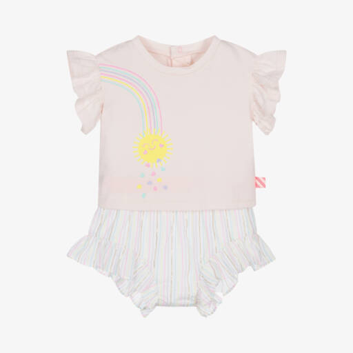 Billieblush-Girls Soft Pink Ruffled Outfit Set | Childrensalon Outlet