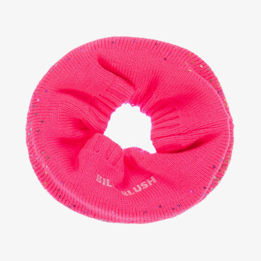 Billieblush-Girls Sparkling Pink Knit Snood | Childrensalon Outlet