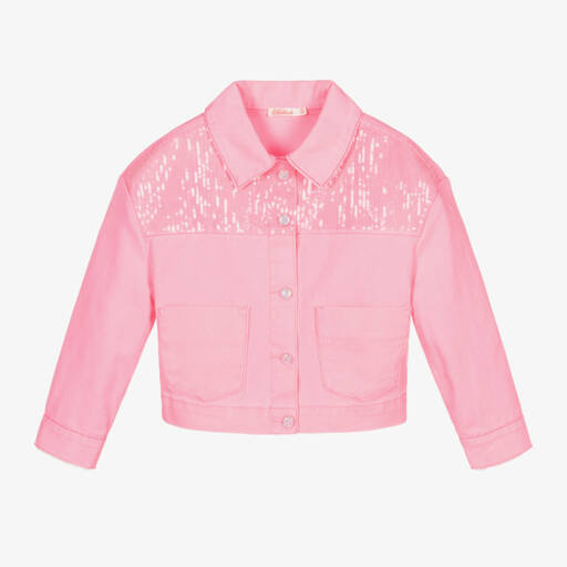Billieblush-Джинсовая куртка с блестками для девочек | Childrensalon Outlet