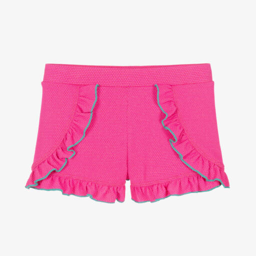 Billieblush-Girls Twinkling Pink Beach Shorts | Childrensalon Outlet