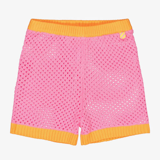 Billieblush-Girls Vibrant Pink Knit Shorts | Childrensalon Outlet