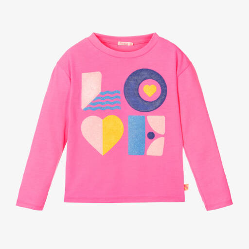 Billieblush-توب مزيج قطن لون زهري للبنات | Childrensalon Outlet
