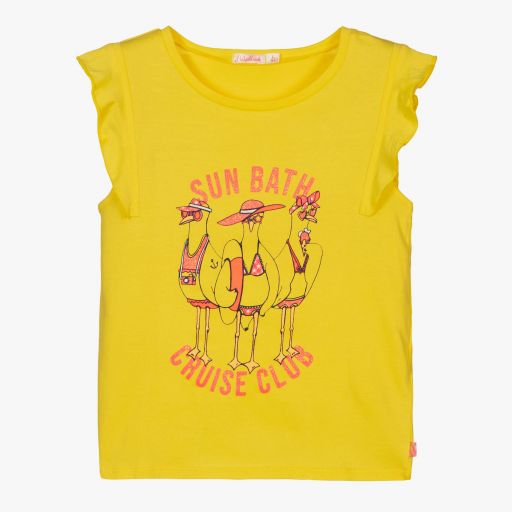 Billieblush-Haut jaune sans manches Fille | Childrensalon Outlet