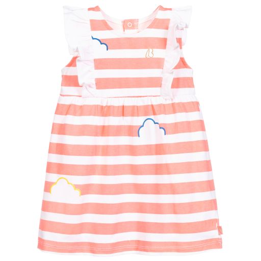 Billieblush-Neon Pink Cotton Jersey Dress | Childrensalon Outlet