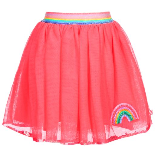 Billieblush-تنورة تول لون زهري نيون | Childrensalon Outlet