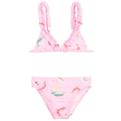 Billieblush-Pink Dolphins Bikini | Childrensalon Outlet