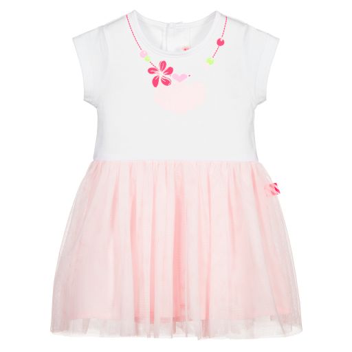 Billieblush-Pink Shell Necklace Dress | Childrensalon Outlet