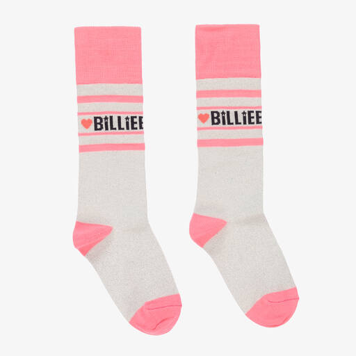 Billieblush-Pink & Silvery Glitter Socks | Childrensalon Outlet