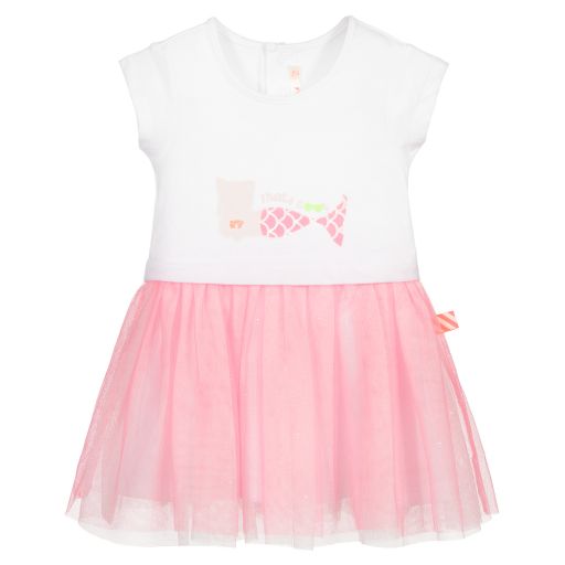 Billieblush-Pink & White Dress | Childrensalon Outlet