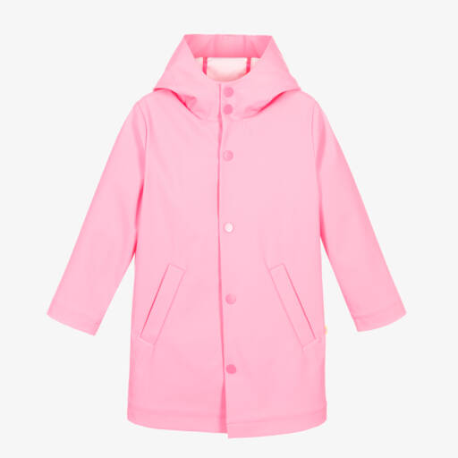 Billieblush-Playful Girls Blushing Pink Raincoat | Childrensalon Outlet