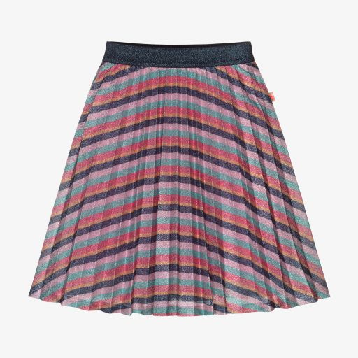 Billieblush-Striped Lurex Pleated Skirt | Childrensalon Outlet