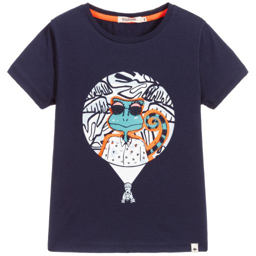 Billybandit-Boys Blue Cotton T-Shirt | Childrensalon Outlet