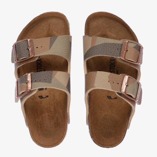 Birkenstock-Boys Camouflage Strap Sandals | Childrensalon Outlet