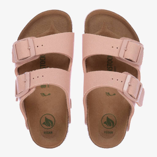 Birkenstock-Girls Soft Pink Buckle Sandals | Childrensalon Outlet