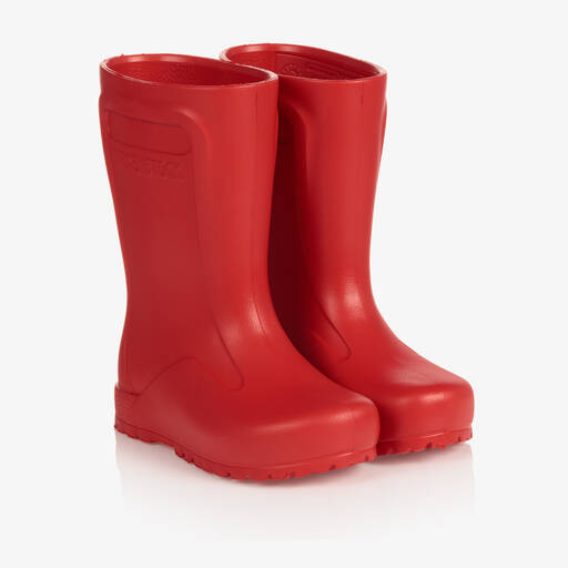 Birkenstock-Red Derry Rain Boots | Childrensalon Outlet