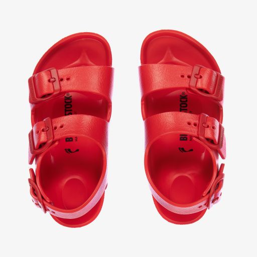 Birkenstock-Red Rubber Sandals | Childrensalon Outlet