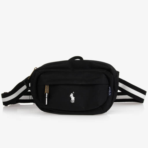 Ralph Lauren-Black Canvas Belt Bag (27cm) | Childrensalon Outlet