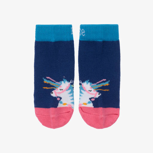 Blade & Rose-Girls Blue Carnival Horse Socks | Childrensalon Outlet