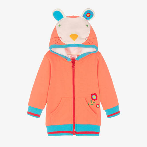 Blade & Rose-Girls Orange Maura The Mouse Zip-Up Top | Childrensalon Outlet