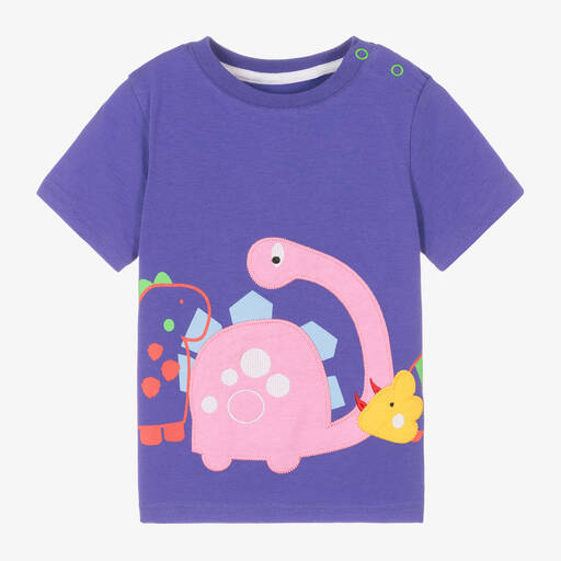 Blade & Rose-Girls Purple Cotton Bright Dino T-Shirt | Childrensalon Outlet