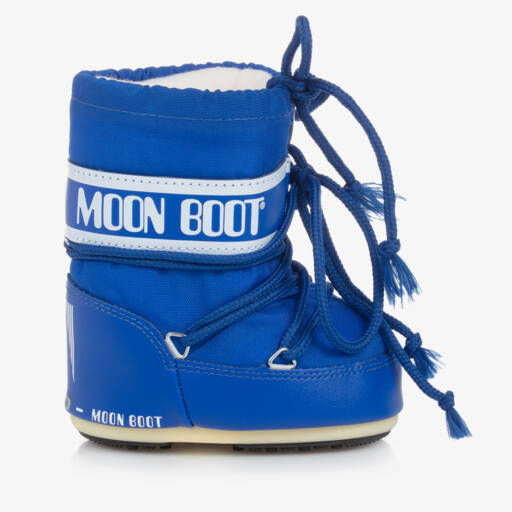 Moon Boot-Blue Mini Nylon Snow Boots | Childrensalon Outlet