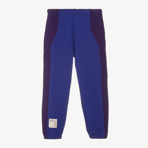 Bobo Choses-Blue Cotton Colourblock Joggers | Childrensalon Outlet