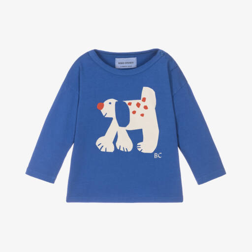 Bobo Choses-Boys Blue Dog Print Jersey Top | Childrensalon Outlet
