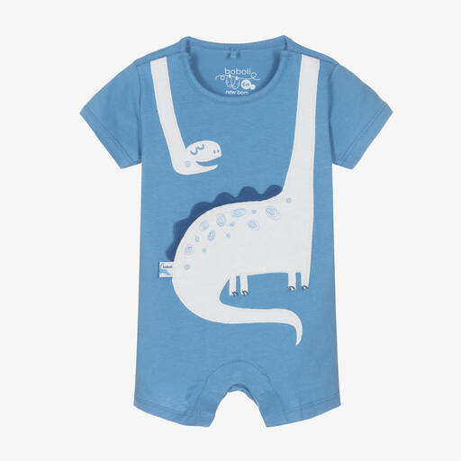 Boboli-Baby Boys Blue Cotton Shortie | Childrensalon Outlet