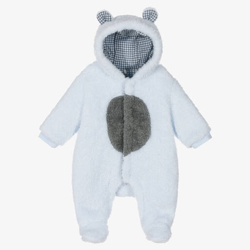 Boboli-Blauer Fleece-Overall (Baby J) | Childrensalon Outlet