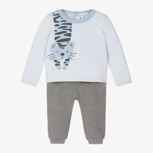 Boboli-Голубой топ и серые брюки | Childrensalon Outlet