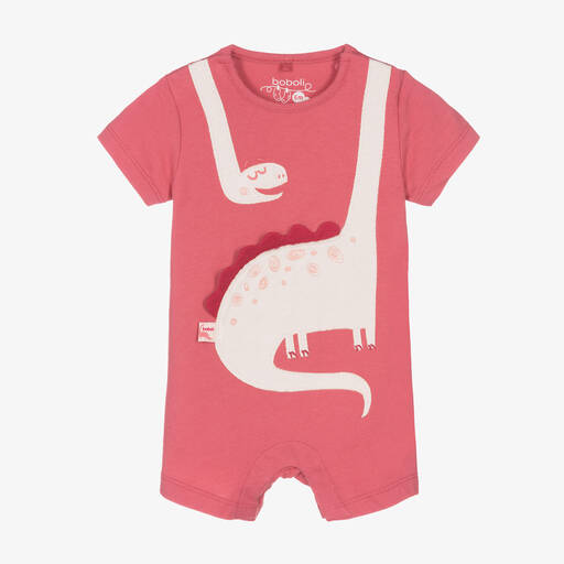 Boboli-Rosa Baby-Baumwollspieler (M) | Childrensalon Outlet