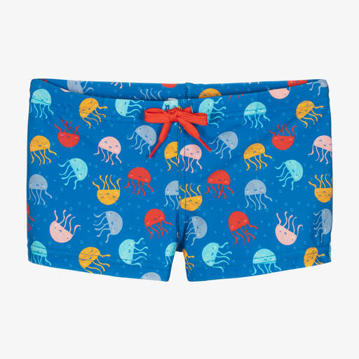 Boboli-Boys Blue Jellyfish Print Swim Trunks | Childrensalon Outlet