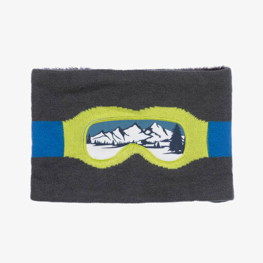 Boboli-Boys Charcoal Ski Design Snood | Childrensalon Outlet