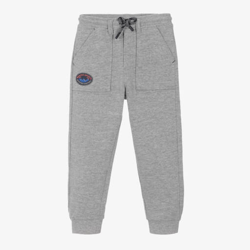 Boboli-Boys Grey Knit Jogging Trousers | Childrensalon Outlet